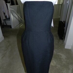 NWT Lilly Pulitzer Black Strapless Allegra Dress Boucle Size 2